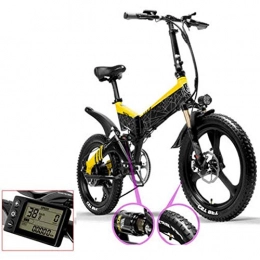 LPsweet Vélos électriques LPsweet Folding Vélo électrique avec cadre en aluminium 48 V10 Ah 400 W, Mixte, 60km