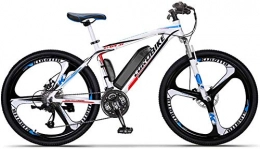 LRXG vélo LRXG Vélos électriques 250W Vélo électrique 26"Adulte Vélo électrique / VTT électrique, 36 / 48V Ebike avec Batterie Amovible 8Ah, Alliage D'aluminium Professionnel à 27 Vitesses(Color:Blanc)