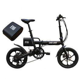 LWYANG vélo LWYANG F16 36V 7.8AH 250W Noir 16 Pouces Pliant vlo lectrique avec Un e-Bike Battey supplmentaire Fahrradzubehr