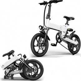 MAODEN Voiture électrique Pliante, vélo étanche 250w E-Bike 25 km/h Vitesse maximale 16 Pouces Pneus remplis d'air Double Frein à Disque, pour Le Transport de mobilité Adulte