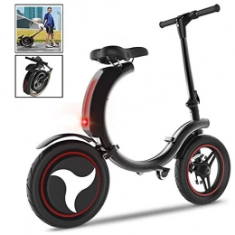 MEYLEE Scooter électrique Pliant, Mini vélo électrique, E-Bike étanche 350W IP76 pour Adultes et Enfants, Double système de freinage, Portée 20 km, Supporte 100 kg