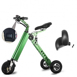 LOVEQIZI Vélos électriques Mini poids pliable 14KG de tricycle de scooter lectrique adulte avec la limite de vitesse de 3 vitesses 6-12-20KM / H, gamme complte de charge de 30KM, particulirement approprie voyage , A
