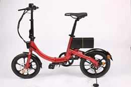 dogebos Vélos électriques Mini vélo de Banlieue électrique Pliant 250W 36V vélo Portable à Batterie au Lithium, Vitesse de Pointe 25KM / H (Rouge)
