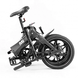 MiRiDER Vélos électriques MiRiDER Vélo Électrique Pliant Structure en Magnésium 18.2kg - 250W - Jusqu'à 25km / h - 16 Pouces - IP65 (Gris, Cycliste de Plus de 175cm)