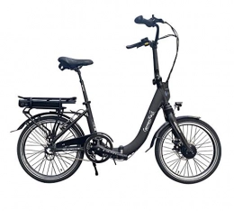 GermanXia Vélos électriques Mobilemaster Light Vélo électrique 20 pouces - Vélo pliable - 19 kg - 36 V - 80 km - Noir - Avec détecteur de mouvement