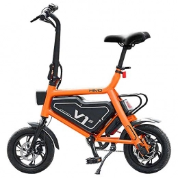 MOMI Vélo Électrique Pliant Portable 30Km / H Smart Bike 7.8AH Scooter Électrique Extérieur,Orange