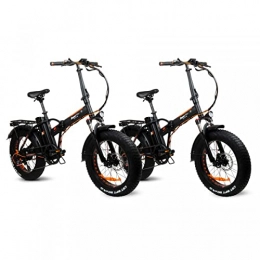 Moovway vélo MoovWay Pack Duo Vélos Tout Terrain électriques Pliables 20'' 250W FATBIKE V3 - Noir
