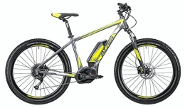 Atala vélo Mountain Bike électrique emtb avec électrique assistée atala B-Cross cX 500 9 vitesses, couleur anthracite – Jaune Mat, mesure m-18-46 cm (taille 170 – 185 cm)