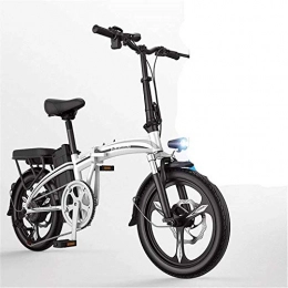 MQJ Vélos électriques MQJ Vélos Électriques Rapides Ebikes Pour Adultes Légers Et En Aluminium Pliant En Ligne de Vélo Avec Pédale Aide À L'Alimentation Et 48V Lithium Ion Batterie À Vélo Électrique Avec Roues de 14 Pouce