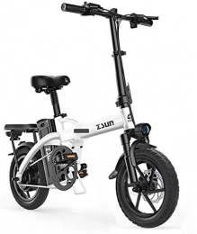 MQJ Vélos électriques MQJ Vélos Électriques Rapides Ebikes Pour Adultes Vélo Électrique Pour Adultes 48V Commuter Urban Pliing E-Vélo Pliant Vélo Électrique Max Vitesse Maximale 25 Km / H Capacité de Charge 150 Kg, Blanc, 1