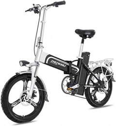 MQJ Vélos électriques MQJ Vélos Électriques Rapides Ebikes Pour Adultes Vélo Électriques Légère de 16 Pouces Roues Portables Ebike Avec Pédale 400W Assistance Alimentation En Aluminium Vélo Électrique Maximum Vitesse Maxi