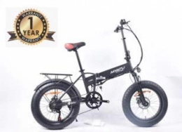 MYATU Vélos électriques Myatu Vlo lectrique Pliant Noir Fat Bike Roues 20x4.0 VTT