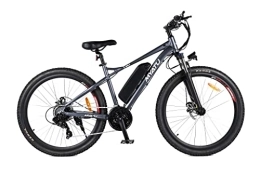 MYATU vélo Myatu VTT électrique 27, 5" pour homme avec Shimano 21 vitesses, moteur à engrenages 250 W (gris)