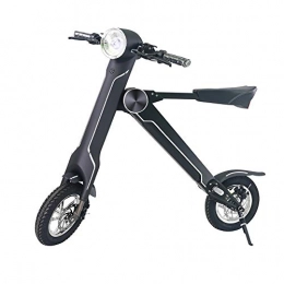 NAMENLOS vélo NAMENLOS Moto électrique Se Pliante avec Le Haut-Parleur de Bluetooth, vélo électrique léger de Roue de 12 Pouces, Scooter électrique avec la Voiture d'équilibre en Alliage d'aluminium de siège, Black