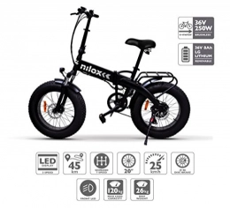 Nilox Vélos électriques Nilox E Bike X4, Vélo Électrique Mixte Adulte, Noir