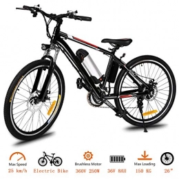 Oppikle vélo Oppikle Vlo Electrique 26" E-Bike - VTT Pliant 36V 250W Batterie au Lithium de Grande Capacit - Ville lger Vlo de avec moyeu 21 Vitesses (Noir-Style)