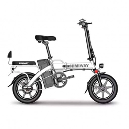 OTO vélo OTO Vélo électrique Pliant - Mini Scooter de Batterie au Lithium de 14"- Frein Double Disque 48V25ah, 150KG - Noir, Blanc, White