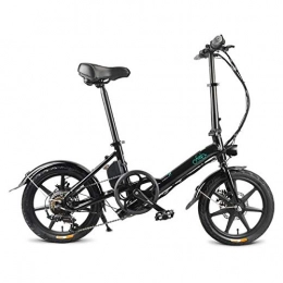 OUYAWEI vélo OUYAWEI for FIIDO D3S Vélo Électrique Vélo Pliable 300W Moteur 7.8Ah Batterie 16 Pouces Roue À Vitesse Variable Ville E-vélo Max 120kg Charge Noir