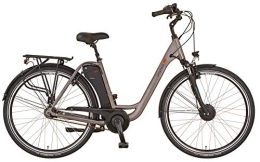 Prophete Vélos électriques Prophete Geniesser 20.EMC.30 City E-Bike 28" Aeg Easydrive Vélo électrique Mixte-Adulte, Gris, Hauteur de Cadre : 49 cm
