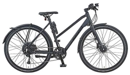 Prophete  Prophete URBANICER 21.Emu.10 City E-Bike 28" AEG EasyDrive Mini Vélo électrique. Femme, Noir Mat, Hauteur de Cadre : 52 cm