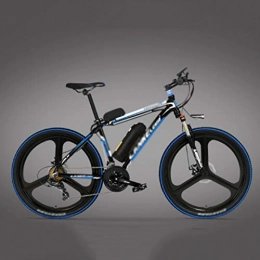Qinmo Vélos électriques Qinmo 26 Pouces VTT, 21 Vitesses 48V vélo électrique, servodirection vélo avec écran LCD, Suspension verrouillables Fourchette Mens Mountain Bike (Color : C)