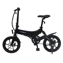 QoLeya Vélos électriques QoLeya ONEBOT S6 Ebike, 16-inch Tires Portable Folding Electric Bike for Adults with 250W 6.4 Ah Lithium Battery, City Bicycle Max Speed 25 km / h, Black