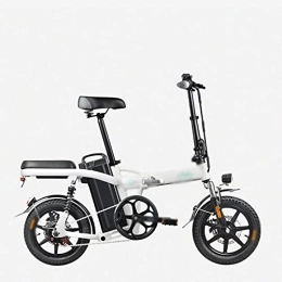 QYTEC Vélos électriques QYTEC ddzxc vélos électriques pour adultes vélo électrique pliable batterie au lithium longue endurance petite puissance absorption des chocs (couleur : jaune)