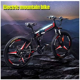 RDJM Vélos électriques RDJM VTT Electrique, 350W Adultes Folden vélo électrique 48V 10.4Ah Batterie Amovible Lithium vélo électrique Plage Neige Ebike électrique Vélo de Montagne (Noir) (Color : Black)