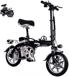 RDJM Vélos électriques RDJM VTT Electrique Pliant vélo électrique for Adultes - Mini 14" Vélo électrique / Commute Ebike avec Moteur 350W, 48V 10Ah Batterie, Ville Professionnelle vélo avec Support de téléphone Portable et