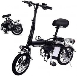 RDJM Vélos électriques RDJM VTT Electrique Pliant vélo électrique for Les Adultes, 14" Mini Ebike avec 350W Moteur, 48V 10Ah Batterie, City Professional Disc Double Frein vélo