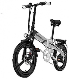 RDJM Vélos électriques RDJM VTT Electrique, Pliant vélo électrique, Intelligent VTT for Adultes, 400W en Alliage d'aluminium de vélos Amovible 38V / 10.8Ah Lithium-ION Rechargeable 7 Speed ​​Transmission Gears