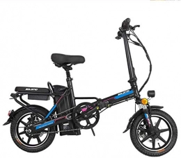 RDJM Vélos électriques RDJM VTT Electrique, Vélo électrique for Adultes, vélos pliants e avec Grande Amovible Capacité Lithium-ION (48V 350W 8Ah) Capacité de Charge 120 kg (Color : Blue)