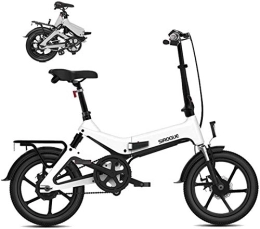 RDJM Vélos électriques RDJM VTT Electrique, Vélo électrique vélo électrique 16 Pouces Pneus 250W Moteur 25 kmh Pliable E-Bike 7.8AH Batterie 3 Modes équitation (Color : Black)