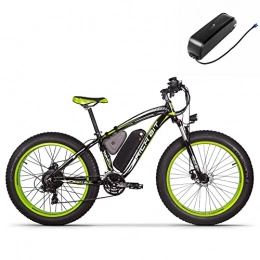 RICH BIT Vélos électriques RICH BIT TOP-022 Vélo électrique VTT Fat Bike 26 Pouces Double Batterie Vélo Électrique de Montagne pour Hommes et Femmes (Vert)