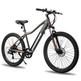 ROCKSHARK vélo ROCKSHARK HILAND Vélo électrique de montagne électrique 27, 5" pour adultes, vélo électrique adulte avec batterie amovible 10, 4 Ah, dérailleur Shimano 7 vitesses
