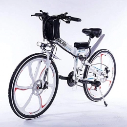 RPHP vélo RPHP détachable 48 V 13AH Batterie au Lithium lumière vélo électrique et 350 W Haute Puissance électrique vélo Pliant vélo électrique-Blanc -350W 8AH 48V