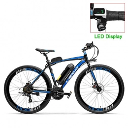 RPHP vélo RPHP600 Puissant vélo électrique 36V 20A Batterie vélo électrique 700C vélo de Route Double Frein à Disque Cadre en Alliage d'aluminium vélo de Montagne-LCD Bleu_20AH