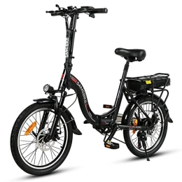 Samebike vélo SAMEBIKE JG - 20 vélo électrique Adulte 36v12ah Batterie Amovible Pliable vélo de Ville de Banlieue électrique 20 Pouces Noir