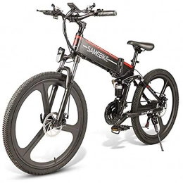 electric bicycle Vélos électriques SAMEBIKE LO26 lectrique Pliant en Alliage D'aluminium E-Bike, 21-Level Shift Assisted, Adulte Cyclomoteur Double Frein Disque Moto Amortisseur