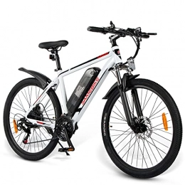 Samebike Vélos électriques SAMEBIKE SY26 Vélos électriques avec Batterie 10AH Vélos de Montagne électriques 26 Pouces pour Adultes (Blanc)