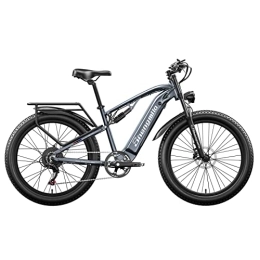 Shengmilo vélo Shengmilo MX05 Vélo de Montagne Électrique, Vélo Électrique 26'' pour Adultes, Gros Pneu E-Bike avec Batterie LG Amovible 48V 15Ah, Double Amortisseurs, Phare Super Lumineux