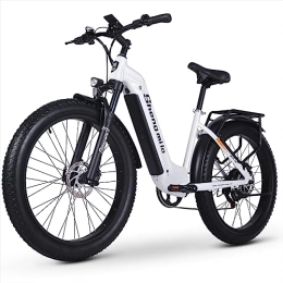 Shengmilo vélo Shengmilo MX06 Vélo électrique 80N.M 840WH Batterie de rechange 26" Vélo électrique tout suspendu Shimano 7 vitesses Unisexe Vélo électrique de ville VTT électrique