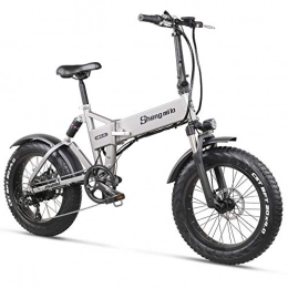 sheng milo Vélos électriques Shengmilo MX21 vélo électrique Pliant 48V vélo de Neige vélo de Plage Hommes et Femmes vélo électrique de Ville Adulte 500W, 20 Pouces, Batterie au Lithium de Grande capacité 12.8A