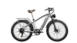 Shengmilo Vélos électriques Shengmilo Vélo électrique, vélos électriques rétro MX04 pour Adultes, vélo électrique Fat Tire avec 3 Modes de Conduite faciles à Assembler, Batterie Amovible 48V 15Ah, BAFANG Motor