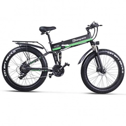 Skyzzie Vélo électrique Pliable VTT,1000W 48V E Bike au Batterie Lithium ION et Chargeur, 26" Mixte Adulte,Shimano Dérailleurs à 21 Vitesses, Unique