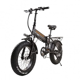  Vélos électriques SONGZO Vélo électrique 500W 20 Pouces Gros Pneu VTT Pliable avec Batterie au Lithium 48V 12.8Ah