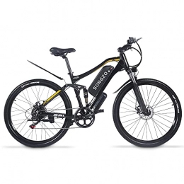 SONGZO Vélos électriques SONGZO vélo électrique Adulte 27.5 Pouces 500W vélo de Montagne électrique avec Batterie au Lithium-ION 48V 15Ah Double Absorption des Chocs