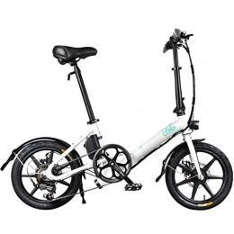 SZPDD vélo SZPDD FIIDO D3 Pliant Le vélo électrique Trois Modes de Conduite Moteur d'Ebike 250W 25Km / H 25-40KM Gamme E vélo 16 vélos vélo électrique de Pneu, Blanc, battery10.4Ah