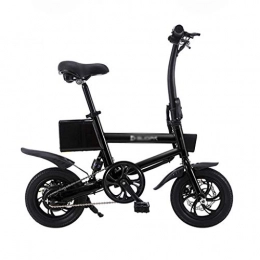 SZPDD Vélos électriques SZPDD Vlo d'assistance lger lger portatif Pliable de Bicyclette lectrique d'E-vlo de Bicyclette lectrique, Black, Battery~5.2Ah