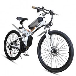 SZPDD Vélos électriques SZPDD Vélo électrique, vélo de Montagne électrique Pliable de 26 Pouces, Changement de Vitesse à 7 Vitesses, 3 Modes Boost, Batterie au Lithium 36V7.5Ah, White, 26inch
